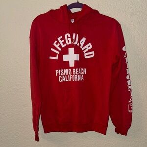 Gildan Red Lifeguard Hoodie